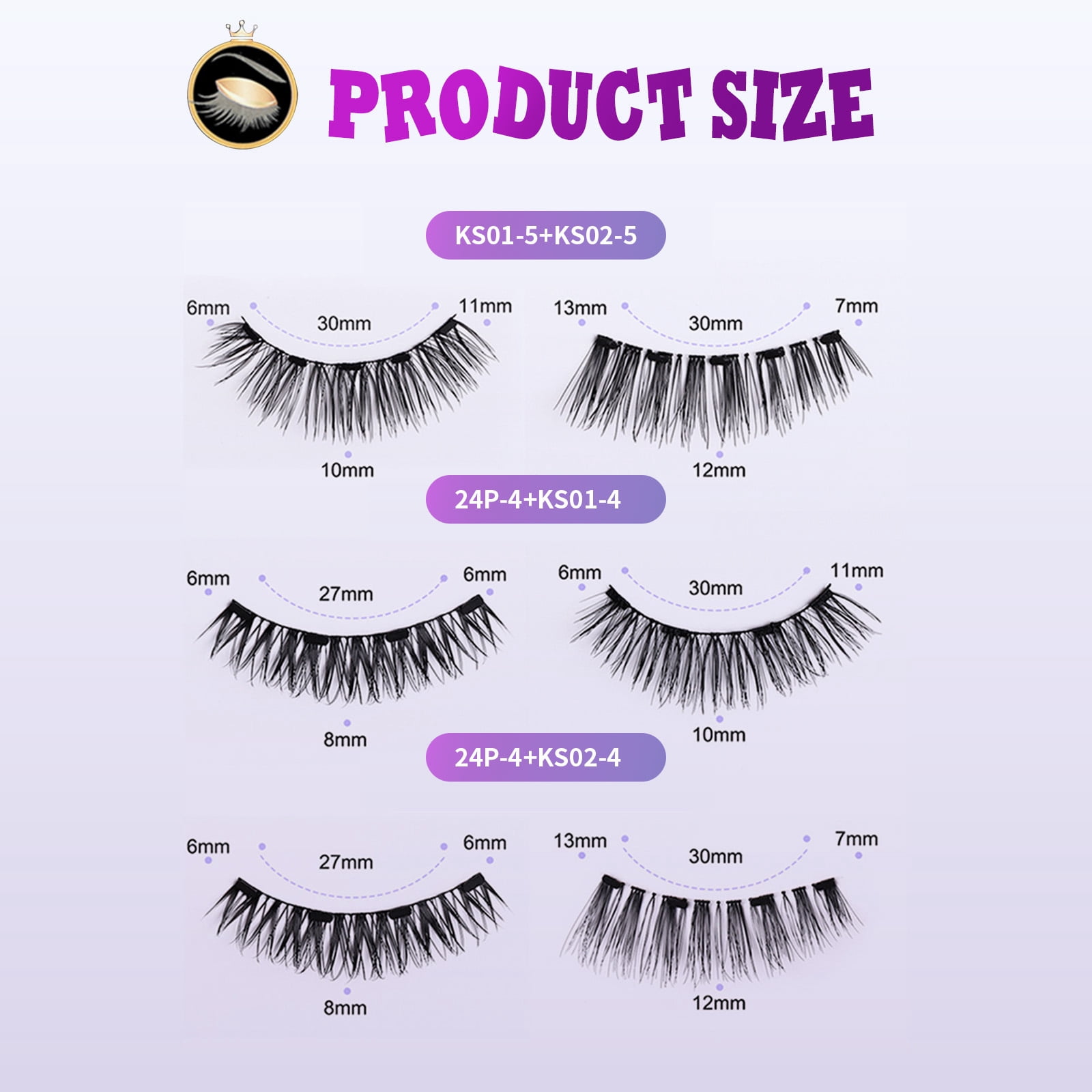 8-Piece Magnetic 3D False Eyelashes — Natural Look | Reusable Dual-Magnetic Lash Set with Applicator Clip | Ideal for Travel & Daily Wear | Gift for Mom