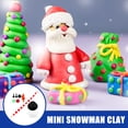thumbnail image 2 of 1 Kit para hacer un mini muñeco de nieve de arcilla, kit de manualidades navideñas para hacer muñecos de nieve., 2 of 7
