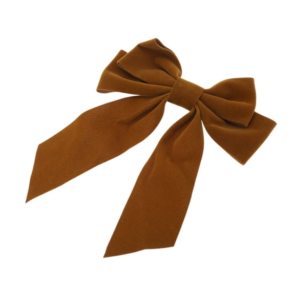 Unique Bargains Bow Duckbill Stylish Hair Clips Brown