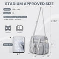 thumbnail image 3 of Soda Candy Mesh Tote Bag Stadium Approved 12x6x12 Heavy Duty Beach Bag for Sports Gym Concerts Travel Daily Use, 3 of 7