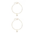 thumbnail image 2 of Sonducket Tobillera para niña Estilo creativo simple Estrella de mar en forma Elegante Joyería para niñas jóvenes Tobilleras de aleación Type2 NO2, 2 of 6