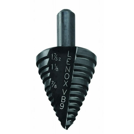 UPC: 0082472309096 | lenox 30909-vb9 vari-bit 7/8-inch  1-1/8-inch and 1-7/32-inch step drill bit with 3/8-inch shank