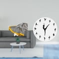 thumbnail image 2 of Manta de punto,Manta de punto decorativa para el hogar,Reloj de pared,Reloj de pared de bailarina,colgante decorativo,Relojes de pared silenciosos,relojes decorativos silenciosos, 2 of 8