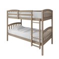 thumbnail image 3 of Castle Place Mid-Century Twin over Twin Wooden Convertible Bunk Bed, Antique Grey, 3 of 16