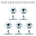 thumbnail image 1 of Pack of Door Catches Double Roller Strong Hold Cupboard Cabinet Door Catches with Screws Twin Roller Closet Catches, 1 of 4
