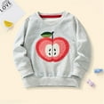 thumbnail image 2 of CYRBOKO Girls Sweatshirts, Pullover Cotton Crew Neck Autumn Long Sleeve Clothing White Size 6-7 T, 2 of 7