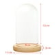 thumbnail image 3 of Soporte de bricolaje de casa de muñecas BLESIY Cúpula transparente con base de madera, 3 of 8