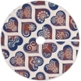 thumbnail image 1 of FMSHPON Valentine's Day Beautiful Romantic Mandala Love Heart Xmas Christmas Tree Skirt Stand Mat for Holiday Party Decoration Indoor Outdoor 48 inches, 1 of 6