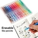 thumbnail image 4 of Xihbxyly Juego de Bolígrafos de Gel Borrables, Punta Fina de 0,5 Mm, Tinta Termosensible, 15 Colores Surtidos, Escritura Suave, Borrable, Uso En Oficina y Escuela, Agarre Cómodo, Capacidad de Tinta d, 4 of 4