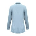 thumbnail image 6 of Weikingp Womens Blazer, Women'S Solid Colour Lapel Pocket Suit Jacket Blazers for Women Business Casual Blazers for Women Sky Blue Xl, 6 of 9
