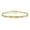 Gold Plated-3mm, variant on 3.0mm colored tennis ball bracelet, 18K white gold/yellow gold plated, inlaid with 3mm cubic zirconia rainbow tennis ball bracelet, women's style, size 6-8.5 inches.