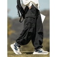 thumbnail image 3 of Pantalones ZAFUL de pana con bolsillo plano para hombre y mujer, 3 of 5