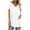 White, variant on hoksml Women's Dressy Blouse Solid Flowy Tunic Blouse Pullover Dailywear V Neck Loose Short Sleeve T-shirt