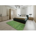 thumbnail image 4 of Ahgly Company Indoor Square Contemporary Shamrock Green Abstract Area Rugs, 4' Square, 4 of 6