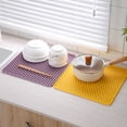 thumbnail image 2 of Reheyre Thicker Multi-use Drain Mat - Stretchy Honeycombed Silicone Bowl Holding Mat - for Home, 2 of 8