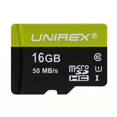 Unirex MicroSDHC 16GB Class 10 (UHS-1) Memory Card