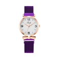 thumbnail image 2 of Resicozy Womens Vintage Watch Dainty Stainless Steel Mesh Quartz Watch Soft Adjustable Resistance and Lightweight for Daily Wear Purple, 2 of 2