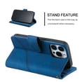 thumbnail image 4 of Allytech Luxury Wallet Case for iPhone 13 Pro Max with Wrist Strap, [9 Card Slots] [1 Cash Pocket] Premium PU Leather + Soft TPU Shockproof Magnetic Clasp Kickstand Protective Case, Blue, 4 of 16