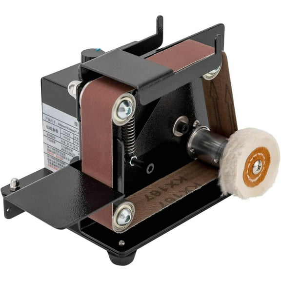 Mini Polishing Grinding Machine, Belt Sander Diy  with 10PC Abrasive Belt for Wood Metal