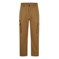thumbnail image 3 of ZZwxWA Men's Pants Men Solid Casual Pockets Button Zipper Elastic Waist Outdoor Straight Type Pants Cargo Pants Trousers Linen Pants Men Sales, 3 of 5