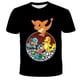thumbnail image 1 of Camiseta con estampado 3D de Pokémon para niño y niña, ropa informal de Pikachu de dibujos animados, a la moda, de 3 a 14 años, novedad de verano qym unisex, 1 of 2