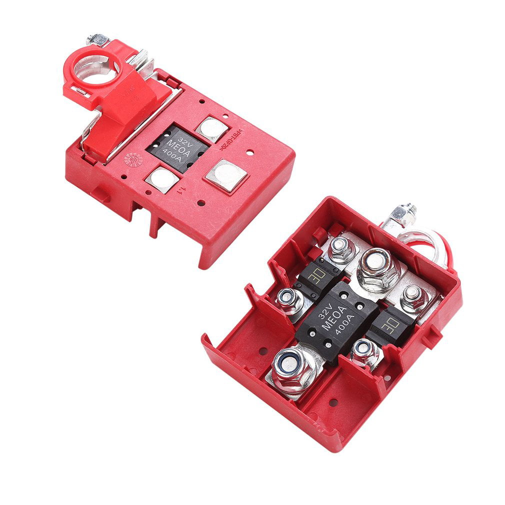 Aramox Positive Battery terminal Car Caravan 32V 400A Quick Release Fused Battery Distribution Terminals Clamps Connector