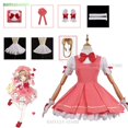 thumbnail image 3 of Anime Cardcaptor Sakura Card Captor Cosplay Kinomoto Sakura Disfraz de Cosplay Peluca Vestido Lolita Rosa Traje de Fiesta de Disfraces de Halloween, 3 of 5