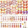 thumbnail image 1 of wonima02 50 Pcs Fall Dog Bow Ties Collars for Dogs Adjustable Autumn Dog Bow Ties Neckties Set Thanksgiving Puppy Bows Grooming with Pumpkin Turkey Maple Leaves Pattern for Puppy Grooming Accessories, 1 of 1