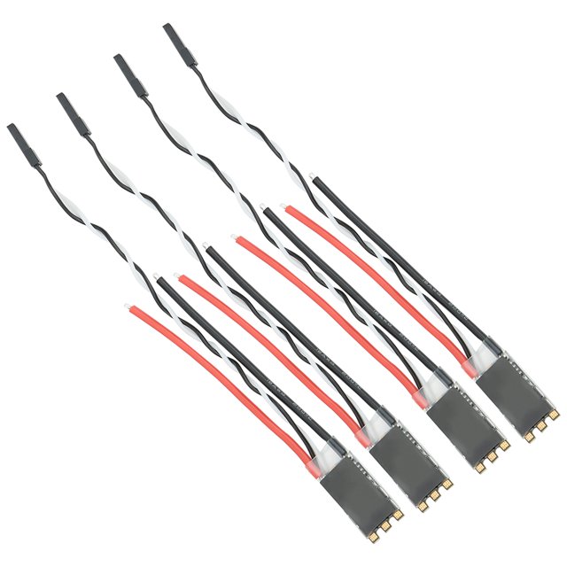Sin escobillas esc 4PCS 20AS Sin escobillas ESC Piezas de actualización de conmutación rápida aptas para FVT LittleBee KS01813x4 Negro ANGGREK Otros