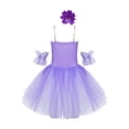 thumbnail image 2 of TiaoBug Girls Professional Ballet Leotards Tutu Dress Ballerina Swan Lake Competition Dancewear Purple 11-12, 2 of 7