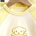 thumbnail image 4 of KPOPLK Toddler Girl Clothes Cute Printed Sweatshirt Pants 2Pcs Fall Outfits for Little Girls Clothing 2 Pcs Set 1T 2T 3T 4T 5T(6-12 Months,Light Yellow), 4 of 4