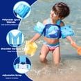 thumbnail image 6 of Zeraty Kids Swim Vest, Toddler Swim Vest, Toddler Floaties Arm Wings Life Jacket Vest Training Swimsuit with Adjustable Security Buckle for Boys Girls, 2-6 Years Old, 20-50lbs, 6 of 7
