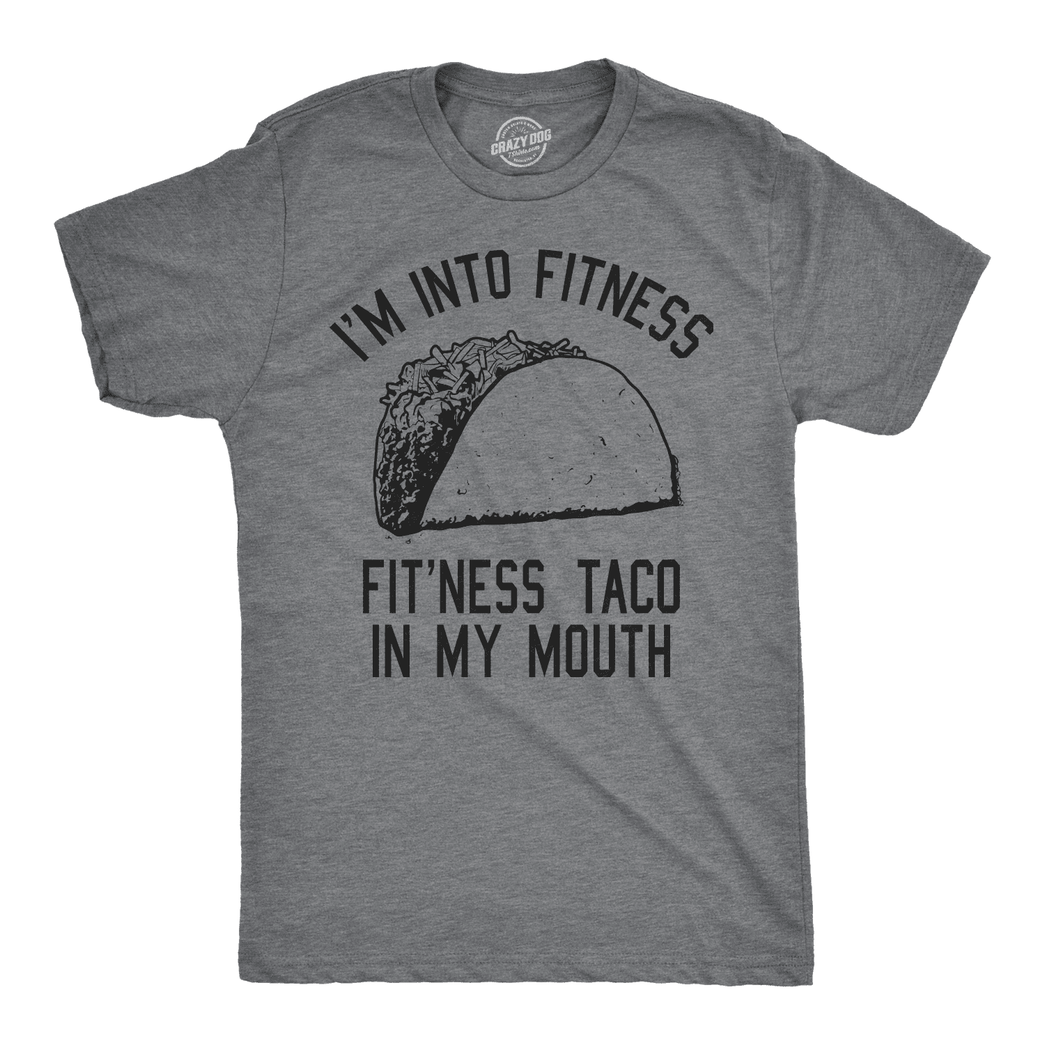Mens Fitness Taco Funny T Shirt Humorous Gym Graphic Novelty Sarcastic Tee Guys