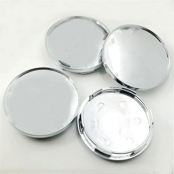 Zyutaosan 4Pcs/Set Universal Chrome Silver Car Wheel Center Hub Caps Covers No Logo Useful