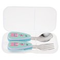 thumbnail image 1 of 1 Set Lovely Newborn Learning Fork Household Baby Flatware Infant Feeding Tools, 1 of 7