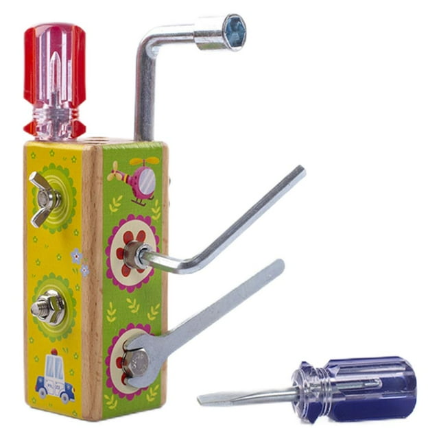 14Pcs Montessori Screw Driver Board Play Tool Set Construction Toys