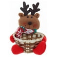 thumbnail image 4 of AUDeals Christmas Candy Dish Set with Santa, Reindeer and Snowman Designs, Holiday Cookie and Fruit Basket for Table, Festive Candy Bowl and Plate for Kids Christmas Party Decor, 4 of 9