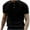 Black, variant on Yanghang Men Tops Mens T-Shirts Men'S Summer Solid Button Loose Knitted Short Sleeves Mens Shirts