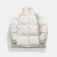 thumbnail image 2 of Vedolay Parka Jackets Coat for Men Fashion Coat Jacket Thick-Parka Overcoat Long Winter Outwear White,3XL, 2 of 4