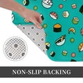 thumbnail image 6 of Rateoe Sushi Pattern Flannel Door Mat Indoor Outdoor Entrance, Waterproof All-Weather Doormat,Fade Resistant, Low Profile Entryway Mat 16x24in, 6 of 7