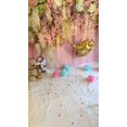 thumbnail image 5 of Rideau Mural Fleurs Roses 2.2x1.5m Décorations de Mariage pour Fête Fond Photo Table de Dessert Nuptiale, 5 of 5