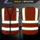 thumbnail image 4 of Chaleco de seguridad Ekksafety EK175 naranja reflectante con 5 bolsillos, 4 of 6
