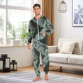 thumbnail image 6 of FORMRS Onesies Pajama for Adults Unisex Hoodie Winter Jumpsuit One Piece Sleepwear, Sizes S-2XL, Mystic Crows Pattern, 6 of 7