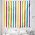 thumbnail image 1 of Rainbow Tapestry, Minimalist Line Art with Different Vibrant Colors Design Modern Abstract Pattern, Fabric Wall Hanging Decor for Bedroom Living Room Dorm, 5 Sizes, Multicolor, by Ambesonne, 1 of 1