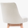 thumbnail image 4 of WestinTrends Genevieve 26" Upholstered Swivel Counter Height Bar Stool , Antique Oak/Cream, 4 of 12