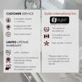 thumbnail image 3 of Stylish Dual Mount 25" White Composite Granite Single Bowl Utility Sink with Strainer S-825H, 3 of 15