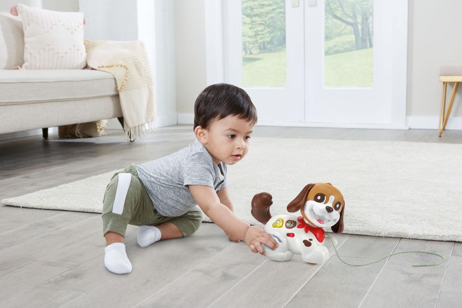 VTech Walk & Woof Puppy™ Pull-Along Dog for Toddlers - English Version, 12-36 Months