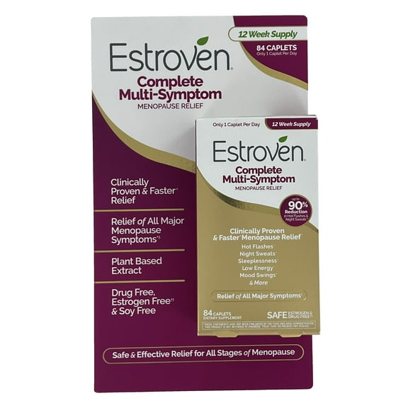 Estroven Complete Multi-Symptom Menopause Relief, 84 Caplets