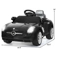 thumbnail image 2 of Gymax Kids Ride on Car Mercedes-Benz SLS w/ R/C Parental Remote Control MP3 Black, 2 of 9