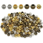  SEWACC 60 Pcs Rondelle Beads Charm Bracelet Spacers